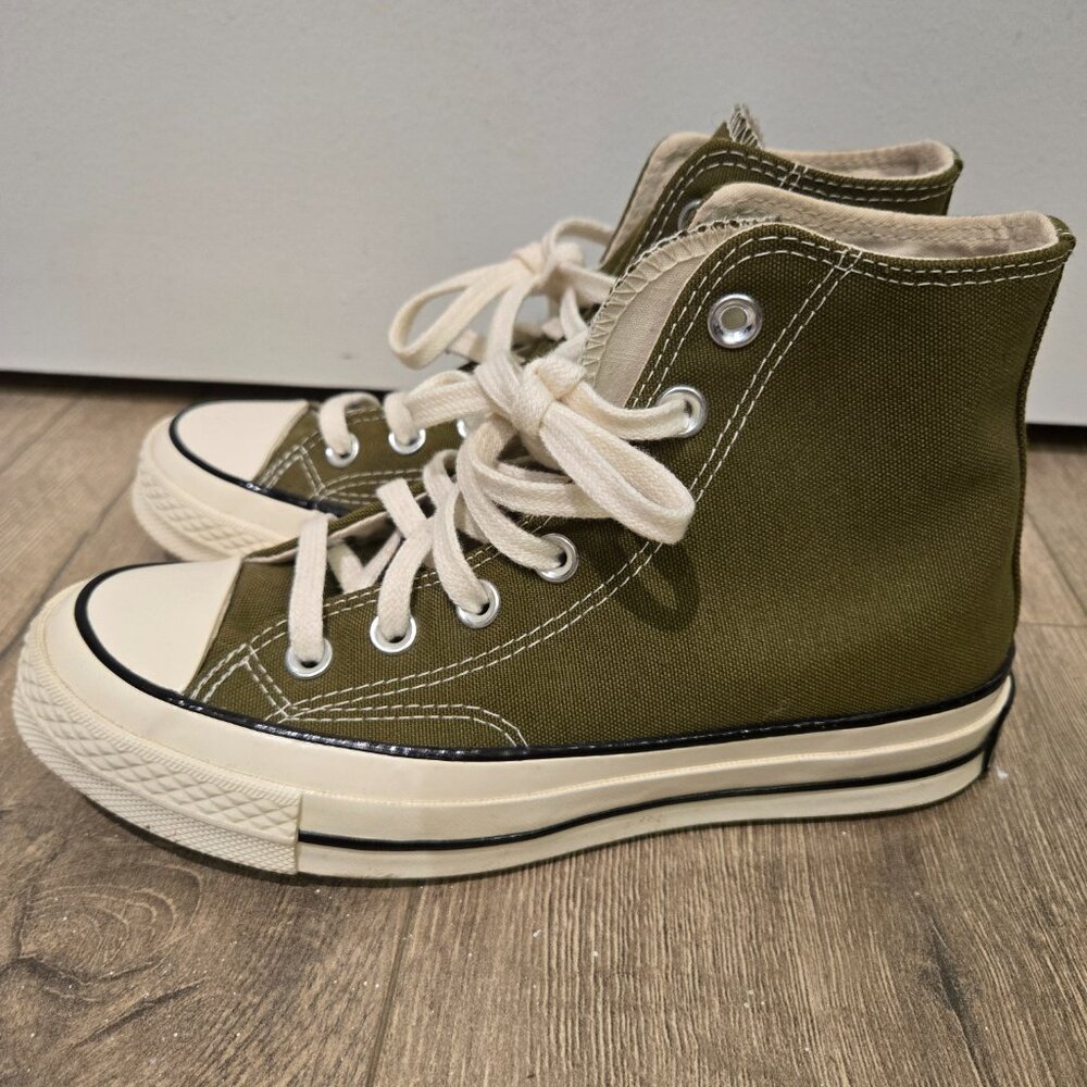 Olive Green High Top Converse